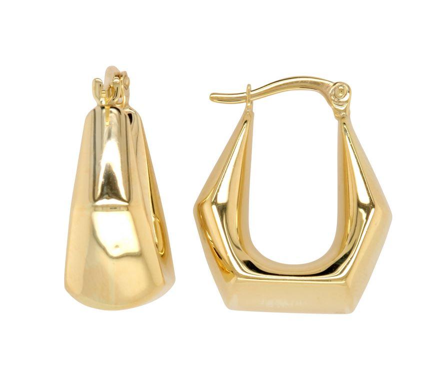 9ct Yellow Gold Silver Filled Earrings