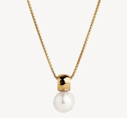 Najo Gold Tone 'Idyll' Pearl Necklace