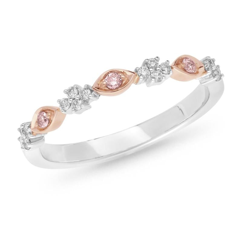 Pink Caviar Diamond Ring
