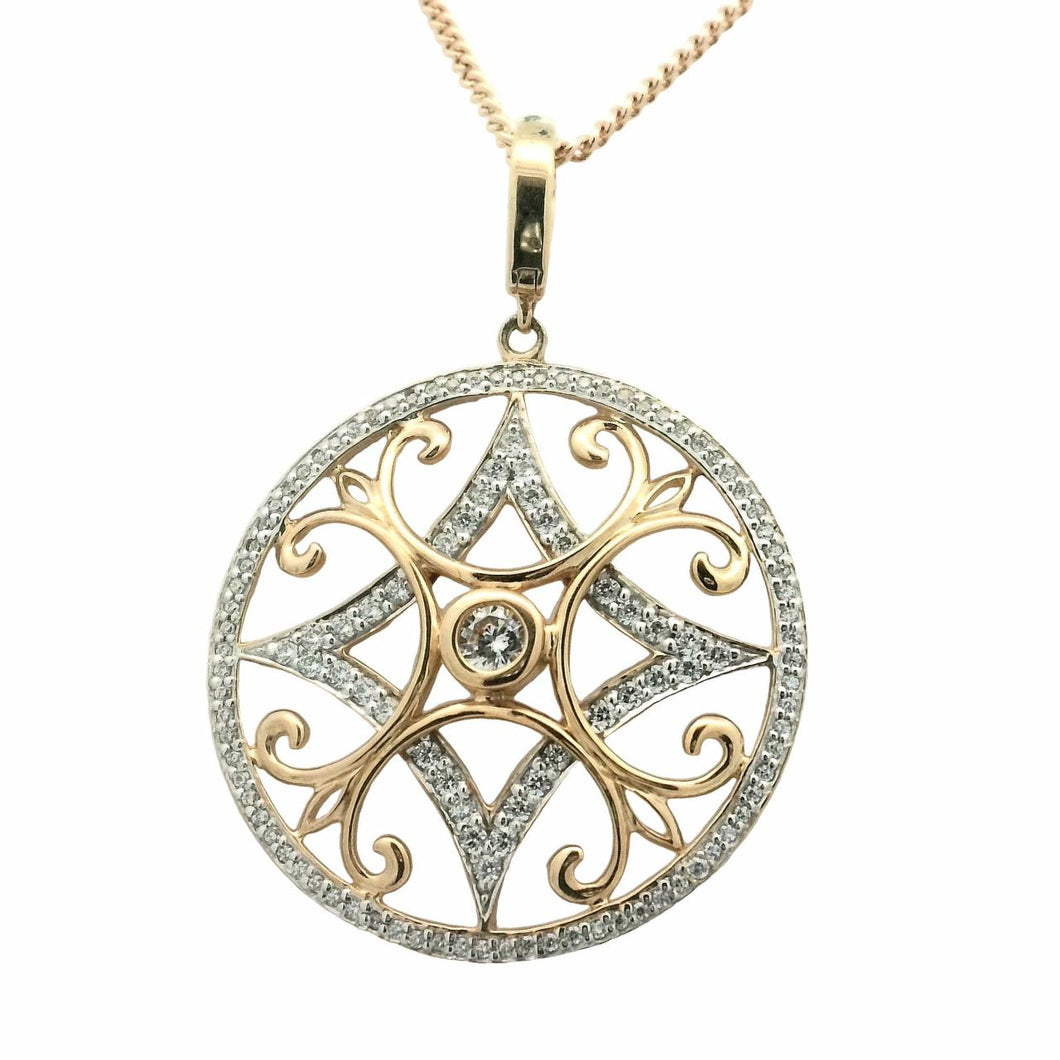 9CT YELLOW GOLD PENDANT