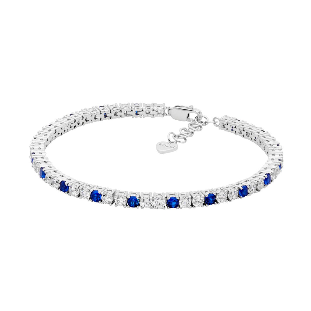 Blue CZ Tennis Bracelet