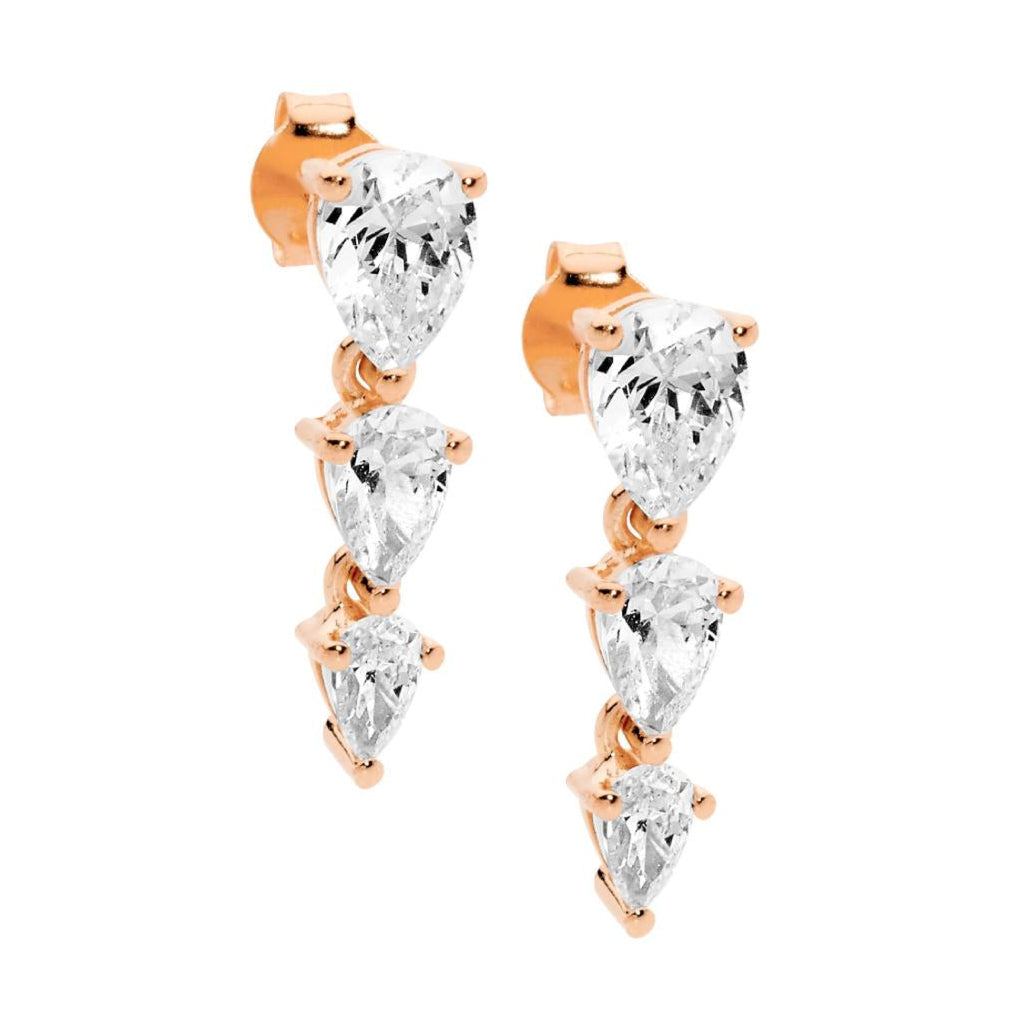 CZ Drop Earrings