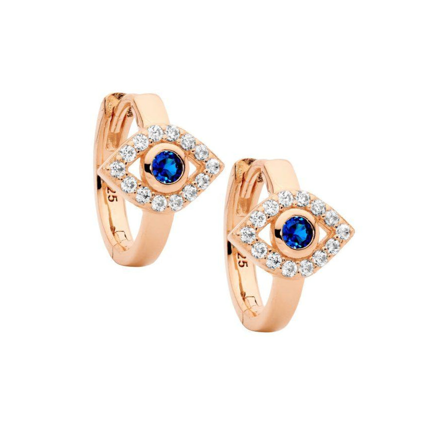 Evil Eye Hoop Earrings