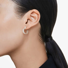 Load image into Gallery viewer, Swarovski Matrix Hoop Earrings
