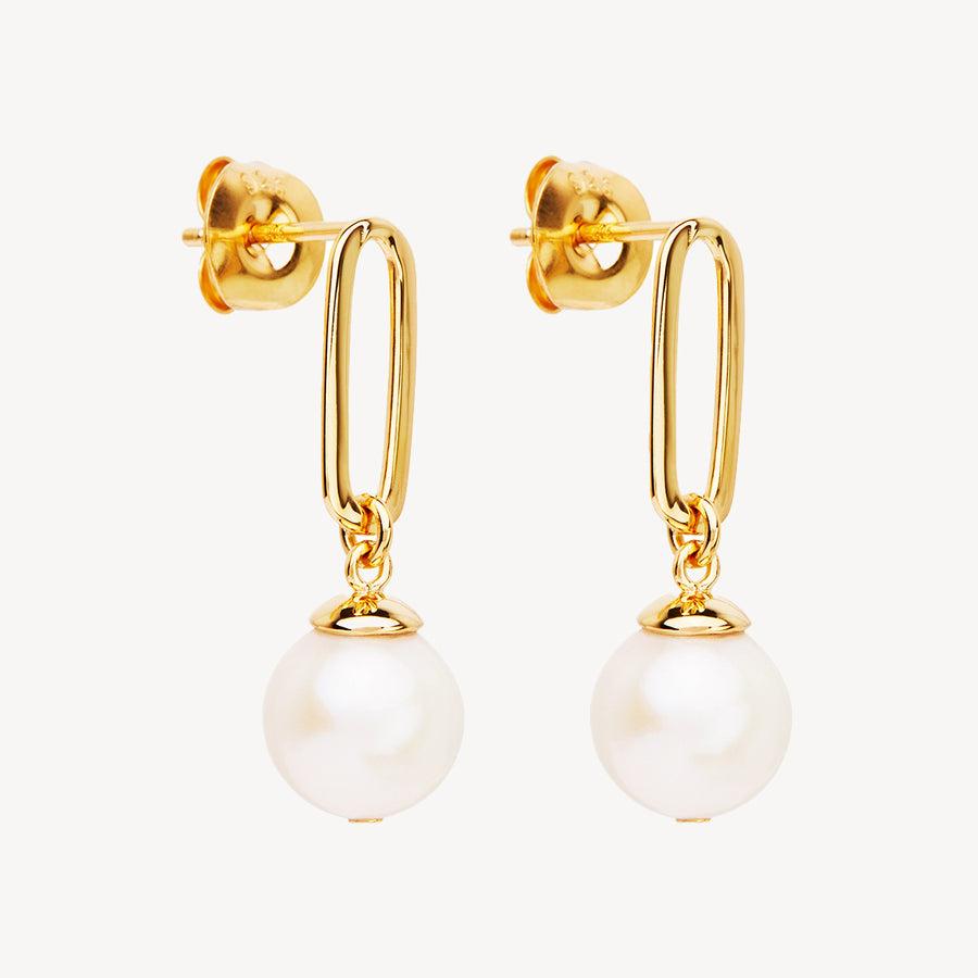 The Enchantress Pearl Drop Stud Earrings