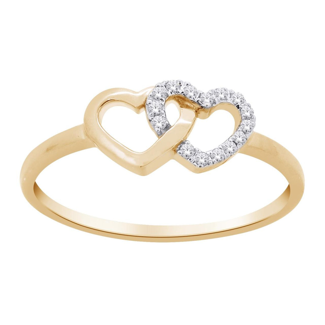 10ct Yellow Gold 0.05ct Diamond Promise Ring