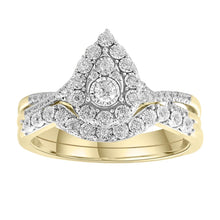 Load image into Gallery viewer, 9ct Yellow Gold 0.25ct Diamond Ring Set
