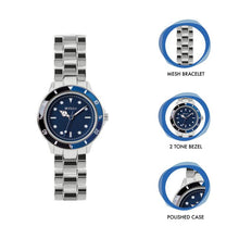 Load image into Gallery viewer, Tikkers Two Tone Blue Kids Time Teacher Watch
