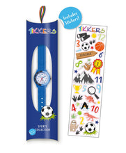 Load image into Gallery viewer, Tikkers Blue Silicone Strap Time Teacher Watch
