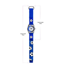 Load image into Gallery viewer, Tikkers Soccer Ball Strap Kids Time Teacher Watch
