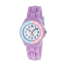 Load image into Gallery viewer, Tikkers Purple Silicone Strap Kids Time Teacher Watch
