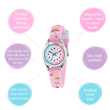 Load image into Gallery viewer, Tikkers Pink 3D Unicorn Strap Time Teacher Watch
