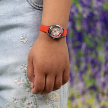 Load image into Gallery viewer, Tikkers Ladybird Red Strap Kids Time Teacher Watch
