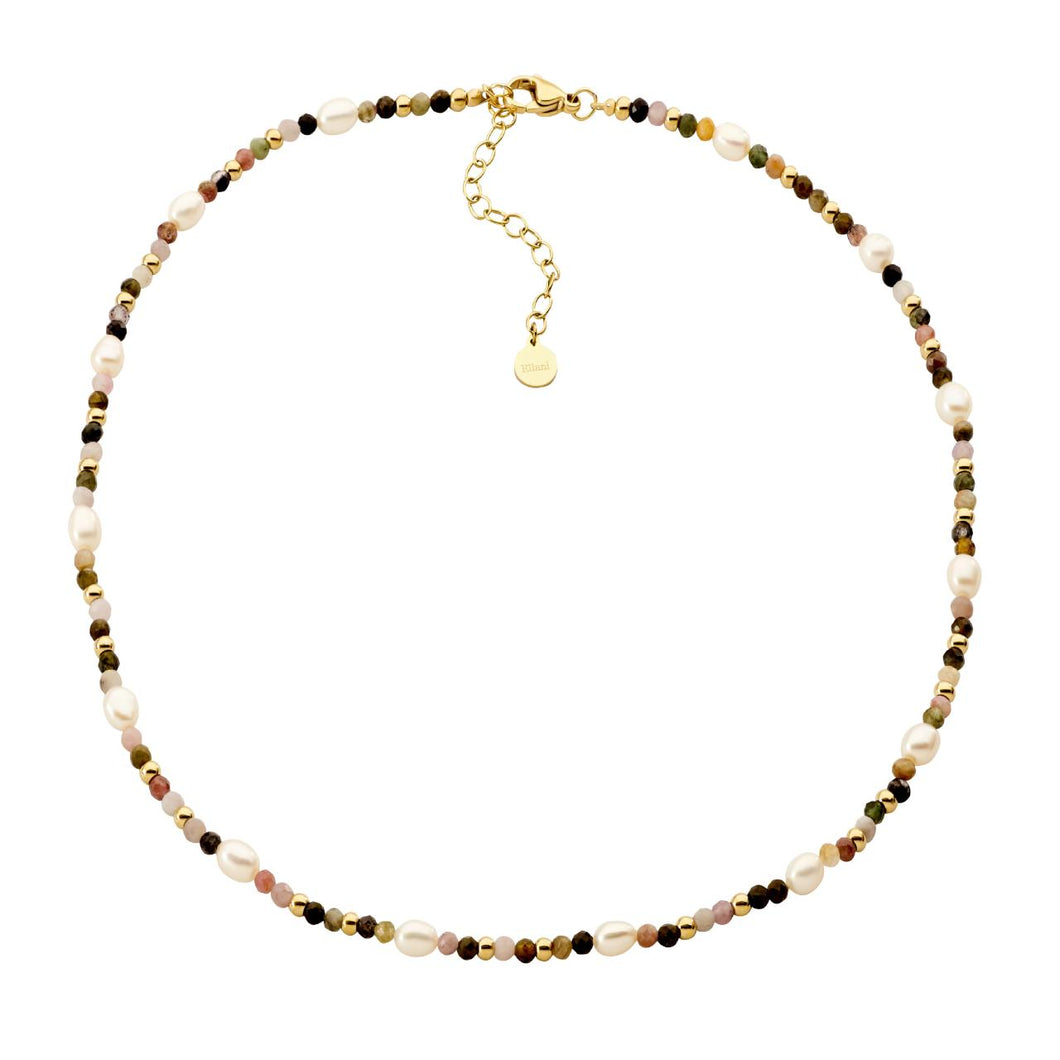 Ellani Stainless Steel Beaded Necklace