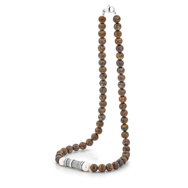 Bronzite Bead Men's Necklace