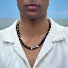 Load image into Gallery viewer, Bronzite Bead Men&#39;s Necklace
