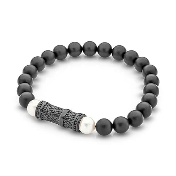 Agate Bead Men's Bracelet