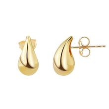 Load image into Gallery viewer, 9CT Yellow Gold Teardrop Stud Earrings
