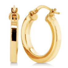 Load image into Gallery viewer, 9ct Yellow Gold S Round Flat Profile Earrings
