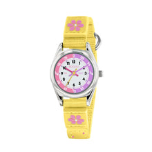 Load image into Gallery viewer, Tikkers Yellow Flower Strap Time Teacher Watch
