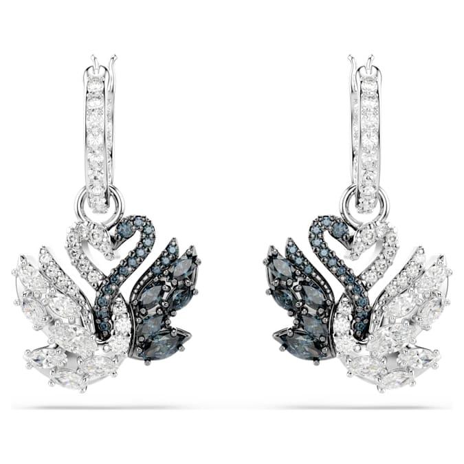 Swan Drop Earrings
