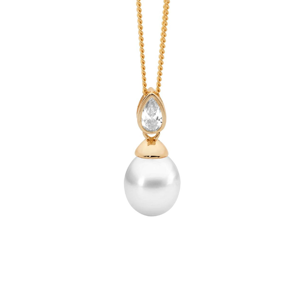 CZ Pearl Pendant