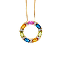 Load image into Gallery viewer, CZ Circle Necklace
