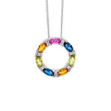 Load image into Gallery viewer, CZ Circle Necklace
