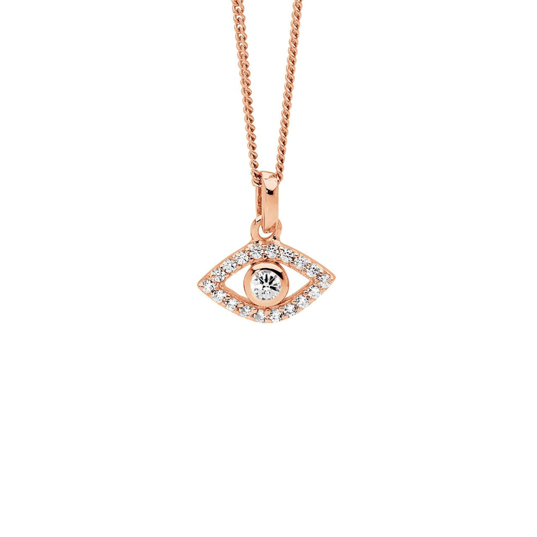 Evil Eye CZ Necklace