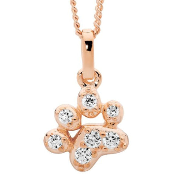 Paw & CZ Pendant