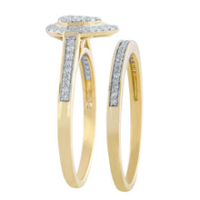 Load image into Gallery viewer, 9ct Yellow Gold 0.33ct Diamond Ring Set
