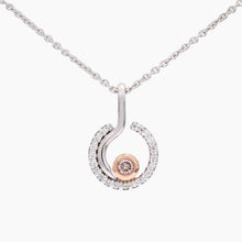 Load image into Gallery viewer, 9ct White &amp; Rose Gold Pink &amp; White Argyle Diamond Necklace
