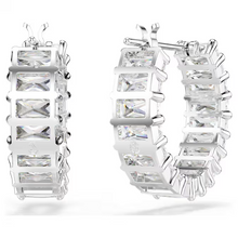 Load image into Gallery viewer, Swarovski Matrix Hoop Earrings - 5733397
