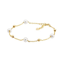 Load image into Gallery viewer, Fresh Water Pearl &amp; Ball Bracelet
