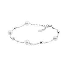 Load image into Gallery viewer, Fresh Water Pearl &amp; Ball Bracelet
