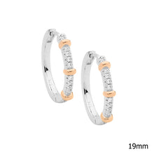 Load image into Gallery viewer, CZ Hoop Earrings
