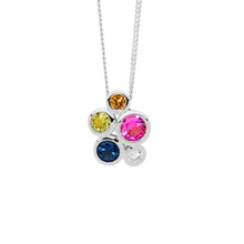 Load image into Gallery viewer, Bezel Set Cluster Necklace
