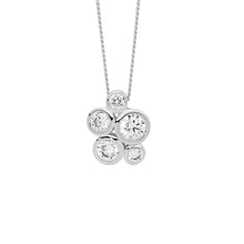 Load image into Gallery viewer, Bezel Set Cluster Necklace
