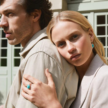 Load image into Gallery viewer, Fleur Amazonite Earrings
