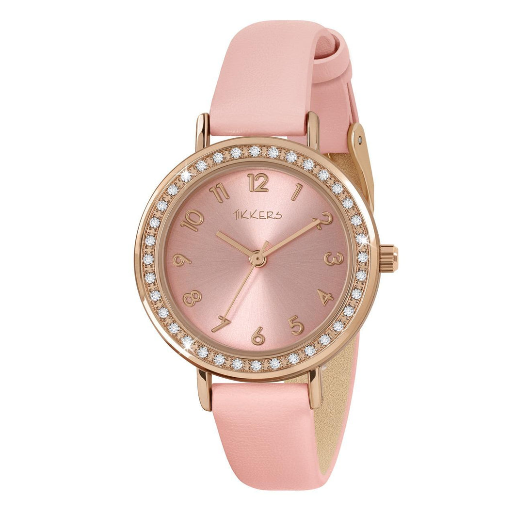 Tikkers Pink Stone Watch