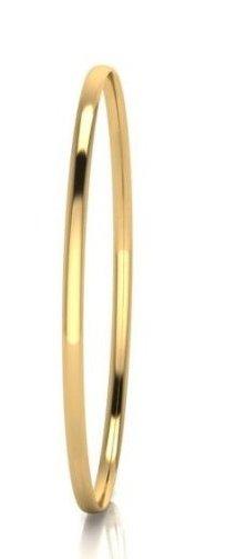 9ct Yellow Gold Silver Filled Bangle (70mm)