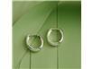 Load image into Gallery viewer, Silver Oval Huggie Earrings
