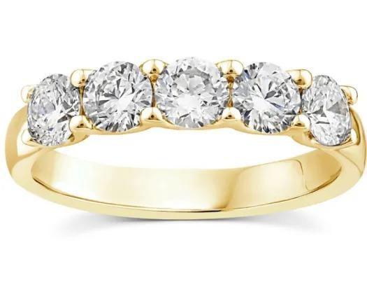 9ct Yellow Gold 1.25ct Diamond Ring