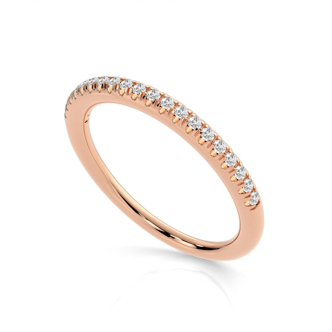 9ct Rose Gold Diamond Ring