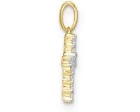 Load image into Gallery viewer, 9ct Yellow Gold 0.10ct Diamond Cross Pendant
