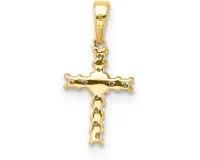 Load image into Gallery viewer, 9ct Yellow Gold 0.10ct Diamond Cross Pendant
