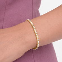 Load image into Gallery viewer, 10Y 5.00ct Lab Grown Round Diamond Tennis Bracelet
