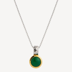 Solace 2-Tone Green Onyx Necklace