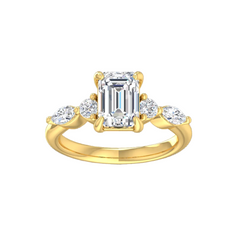 9ct Yellow Gold Diamond Ring