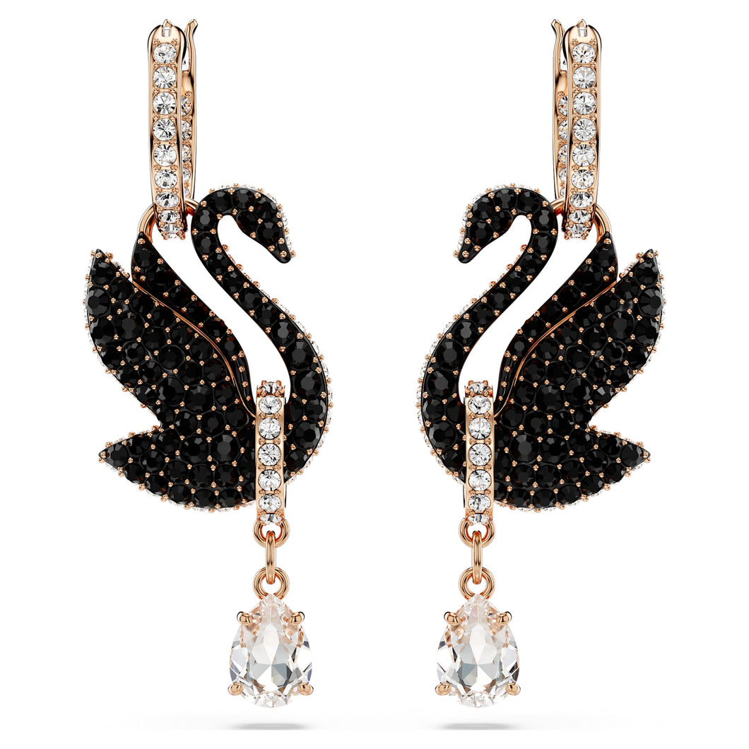 Swarovski Swan Drop Earrings